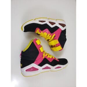 Reebok Hexalite Chi Kaze Womens Shoes Size 7.5 High Top Retro Sneaker Yellow